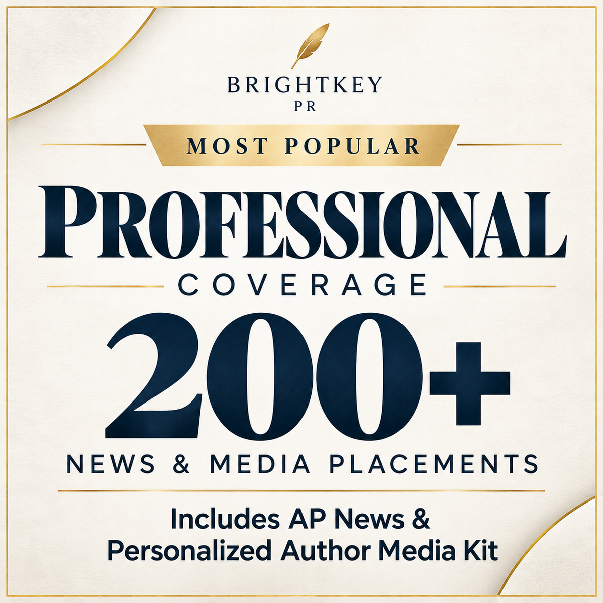 BrightKey PR Professional Coverage: 200+ news and media placements, AP News and personalized Author Media Kit